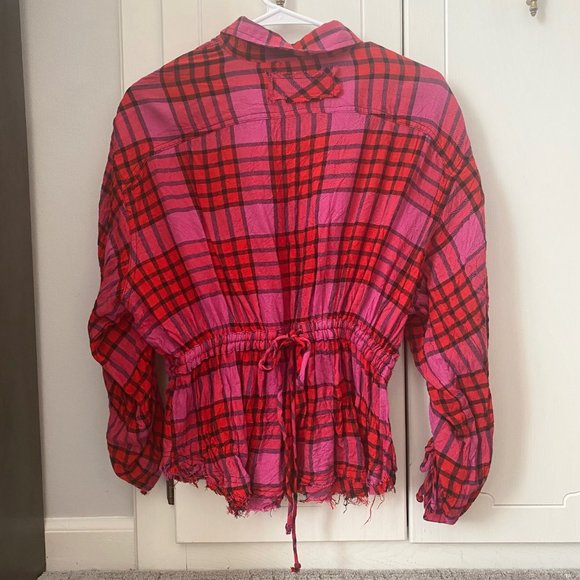 FREE PEOPLE plaid top - Picture 5 of 9